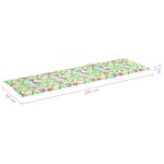 Vidaxl chaise longue 2 places avec coussin acacia solide et acier