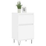 vidaXL Buffet blanc 40x35x70 cm bois d’ingénierie
