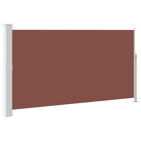 vidaXL Auvent latéral rétractable de patio 160 x 300 cm Marron
