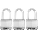 Cadenas haute sécurité M115EURTRILF à clé  acier laminé  extérieur anti-rouille - Anse M