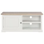 vidaXL Meuble TV Blanc 90x30x40 cm Bois