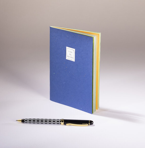 Thé des Ecrivains - Carnet petit format - Bleu nuit