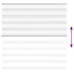 vidaXL Store zèbre blanc 140x150 cm largeur du tissu 135 9cm polyester