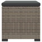 vidaXL Pouf de jardin avec coussin 40 x 30 x 40 cm