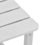 vidaXL Table d'appoint Adirondack blanche 38x38x45 cm HDPE