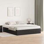 vidaXL Cadre de lit Chêne noir 200 x 180 x 31 5 cm Bois d'ingénierie