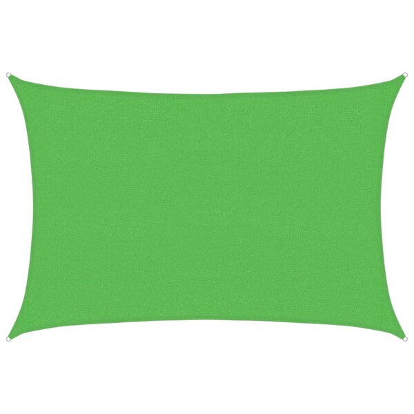 vidaXL Voile d'ombrage 160 g/m² Vert clair 2 5x4 m PEHD
