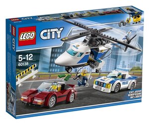LEGO 60138 City - La course-poursuite en hélicoptère