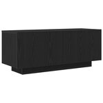 vidaXL Table de chevet Chêne noir cm Bois d'ingénierie