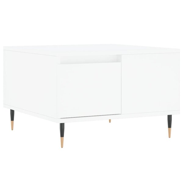 vidaXL Table basse blanc 55x55x36 5 cm bois d'ingénierie