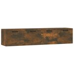 vidaXL Armoires murales 2Pièces Chêne fumé 60x36 5x35cm Bois d'ingénierie
