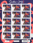 Timbre - 50 ans de Souillac en Jazz - Lettre Verte