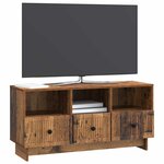 vidaXL Meuble TV Bois ancien 102 x 34 5 x 50 cm Bois d'ingénierie