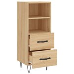 vidaXL Buffet Chêne sonoma 34 5x34x90 cm Bois d'ingénierie