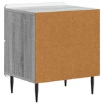 vidaXL Cabinet de chevet 2 Pièces Sonoma gris 43 x 34 5 x 49 5 cm
