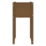 vidaXL Jardinière Marron miel 40x40x81 cm Bois massif de pin