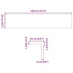 vidaXL Marches d'escalier 12 Pièces marron foncé 120x25x2 cm chêne massif