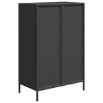 vidaXL Buffet haut noir 68x39x101 5 cm acier
