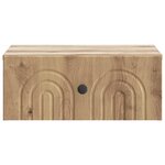vidaXL Cabinet de chevet mural 2 pc Chêne artisanal 49 x 34 5 x 20 cm