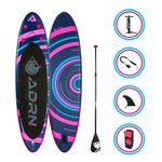 Paddle gonflable spiral 10'8 32'' 6'' (325x81x15cm) avec pompe  pagaie  leash et sac de transport