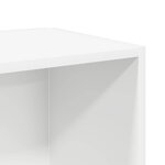 vidaXL Tables d'appoint 33 x 33 x 34 cm Engineered wood Blanc