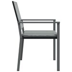 vidaXL Chaises de jardin et coussins lot de 6 noir 54x62 5x89 cm rotin