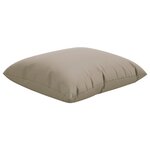 vidaXL Coussins de canapé lot de 4 taupe 40x40 cm tissu