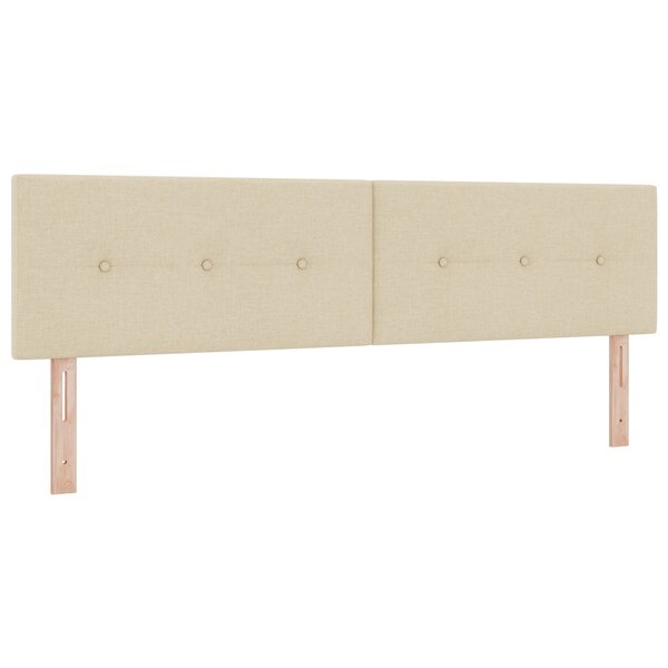 Tête de lit vidaXL capitonnée crème 180 cm en tissu