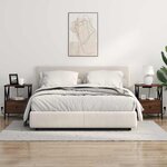 vidaXL Cabinet de chevet avec tiroir Chêne brun 41 5 x 40 5 x 55 cm