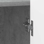 vidaXL Cabinet de chevet Gris béton 43 x 34 5 x 52 cm