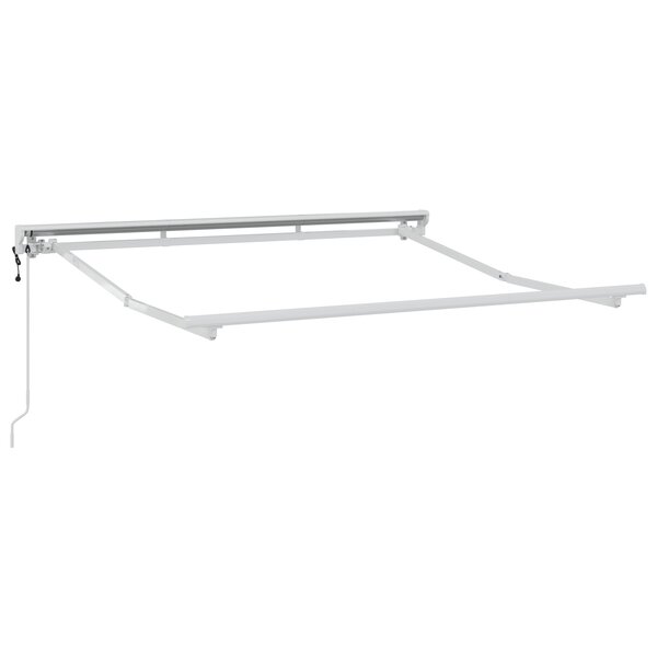 vidaXL Auvent électrique Blanc 2.5 x 2 m Aluminium