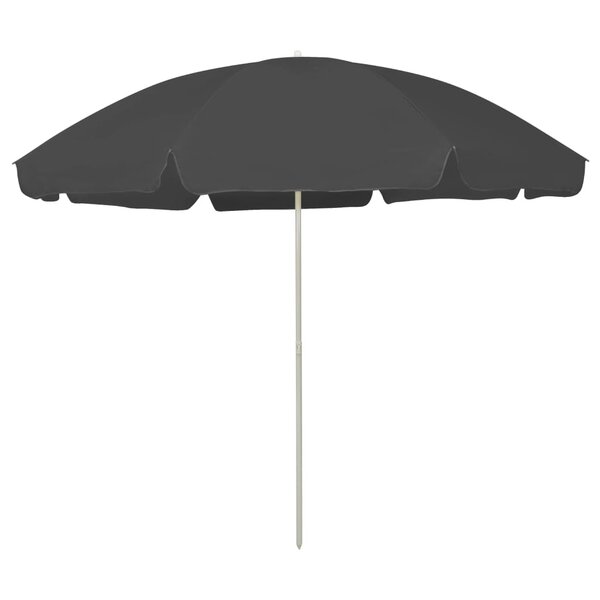 vidaXL Parasol de plage Anthracite 300 cm