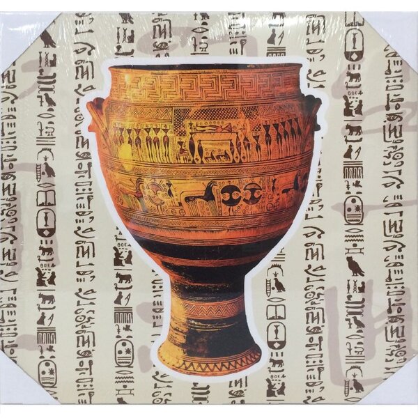 Cadre en toile poterie egyptienne