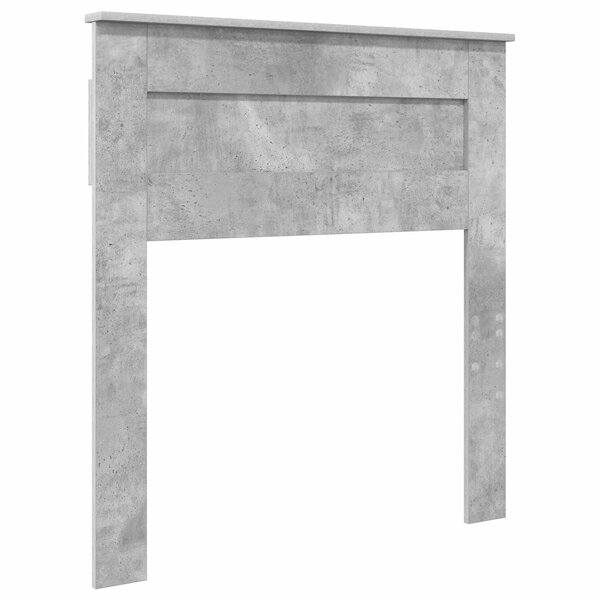 vidaXL Tête de lit Gris béton 75 cm Bois d'ingénierie