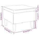 vidaXL Tabouret avec pieds en bois Gris foncé Velours