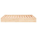 vidaXL Cadre de lit sans matelas bois massif 120x200 cm