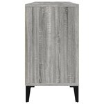 vidaXL Meuble d'évier sonoma gris 80x33x60 cm bois d'ingénierie