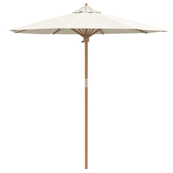 vidaXL Parasol de Jardin Crème 217x230 cm en Bambou