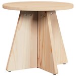 vidaXL Table basse 3 Pièces Naturel 49 x 49 x 30 cm Bois de pin massif