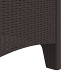 vidaXL Chaise de jardin 4 Pièces Marron 53 x 49 x 85 cm PP