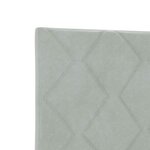 vidaXL Tête de lit LED avec design en blocs de diamants  144 cm  velours gris clair.