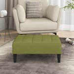 vidaXL Repose-pied Vert clair 78x56x32 cm Velours