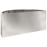 vidaXL Jardinière Argent 120 x 60 x 50 cm Acier inoxydable