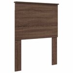 vidaXL Cadre de lit avec tiroir Chêne brun 75 x 190 cm Bois Ingénierie
