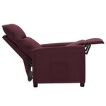 vidaXL Fauteuil inclinable Violet Tissu