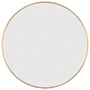 vidaXL Miroir mural Doré Ø 50 cm Rond