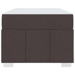 vidaXL Cadre de lit avec matelas Marron foncé 90 x 190 cm tissu