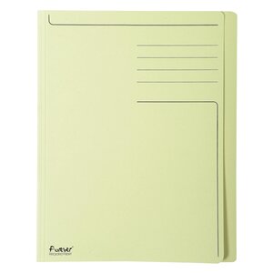 Chemise Rigide À Bord Décalé Forever® 280g/m2 Avec Impression - 24x32cm - Jaune - X 100 - Exacompta