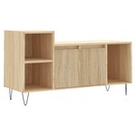 vidaXL Meuble TV Chêne sonoma 100x35x55 cm Bois d'ingénierie