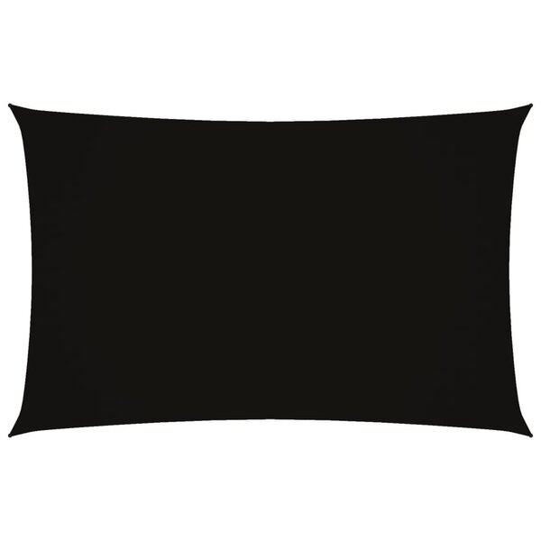 vidaXL Voile de parasol tissu oxford rectangulaire 2x5 m noir